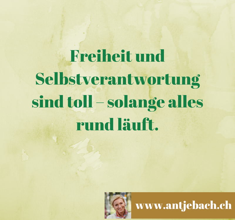 Antje Bach, Zitat, Zitatekarte, inspiriert, Selbstverantwortung, Freiheit